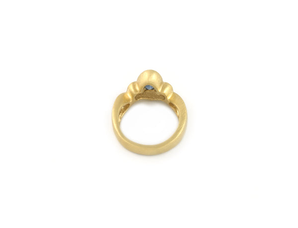Picot Ring with Montana Sapphire