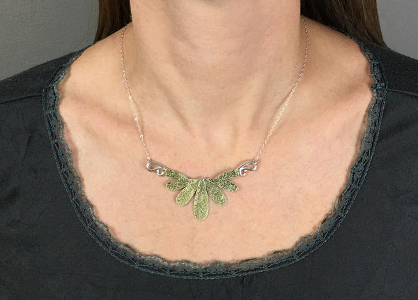 7 Drop Necklace with Gold