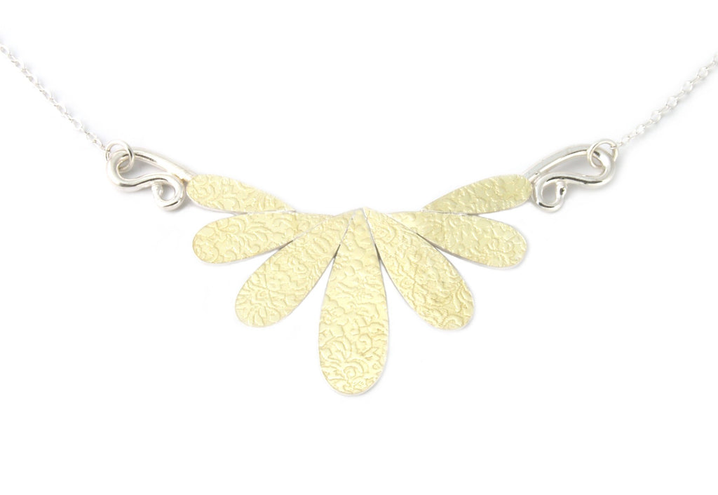 7 Drop Necklace with Gold