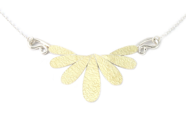 7 Drop Necklace with Gold
