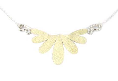 7 Drop Necklace with Gold