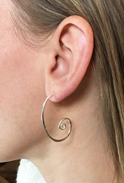 Forged Scroll Earrings