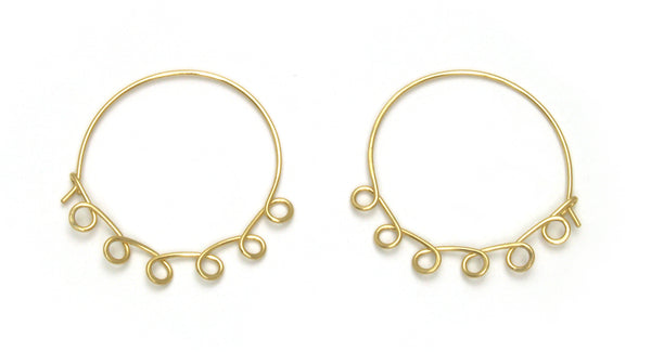 Large Loopy Gold Hoop