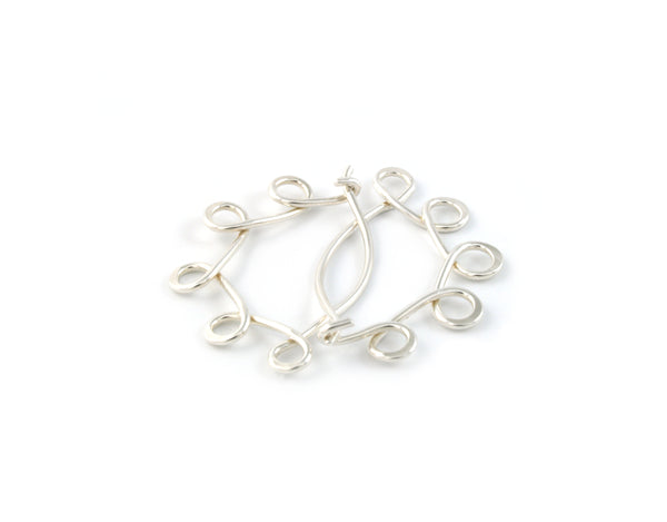 Little Loopy Silver Hoops