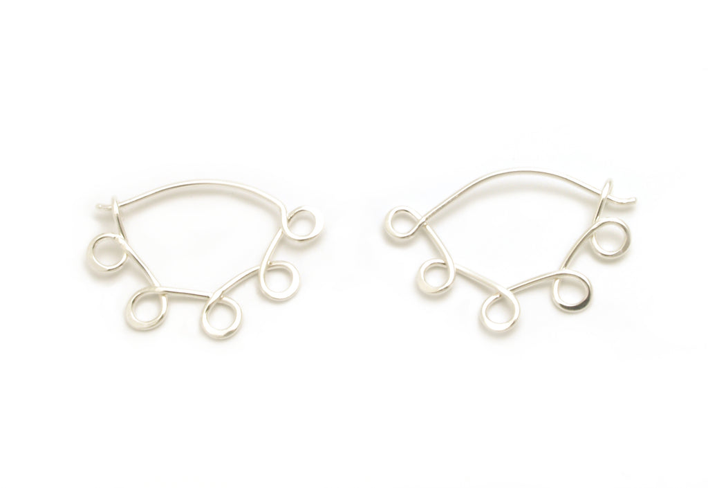 Little Loopy Silver Hoops