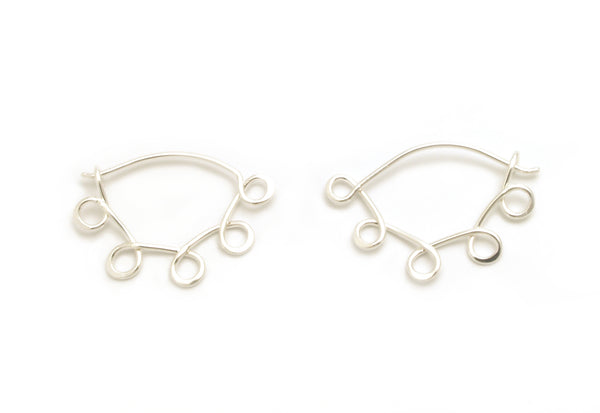 Little Loopy Silver Hoops