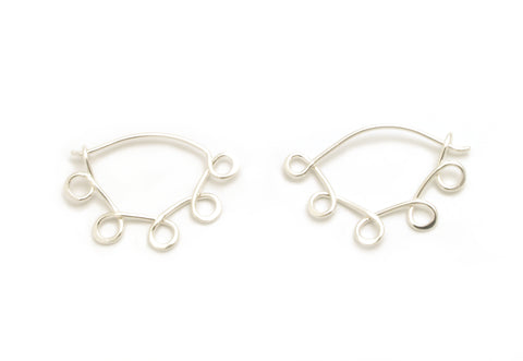 Little Loopy Silver Hoops