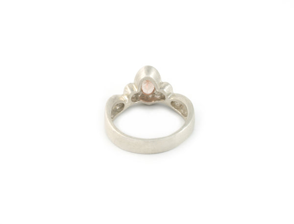 Picot Ring with Oregon Sunstone
