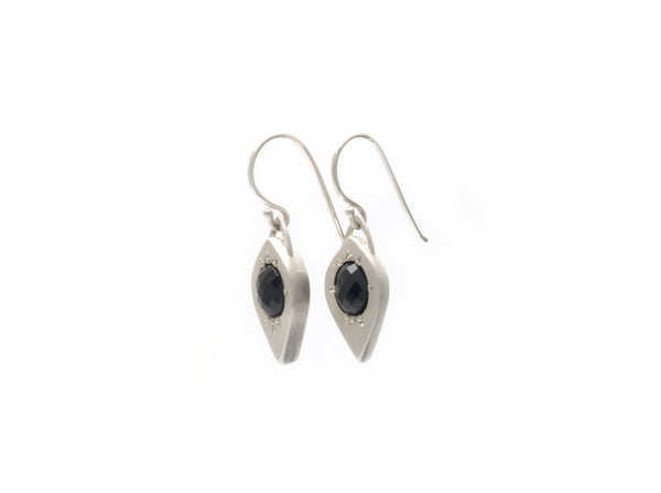Tapered Marquise Earrings with Spinel
