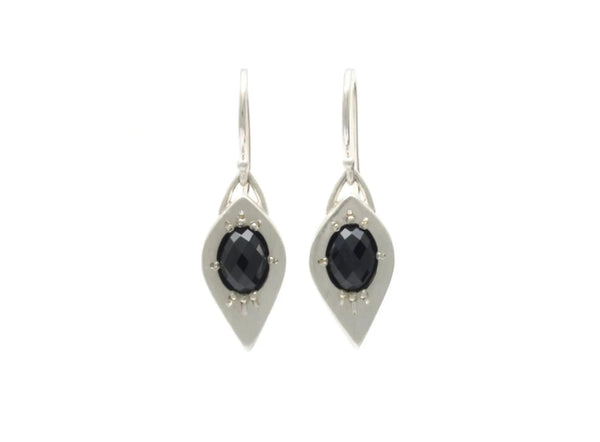 Tapered Marquise Earrings with Spinel